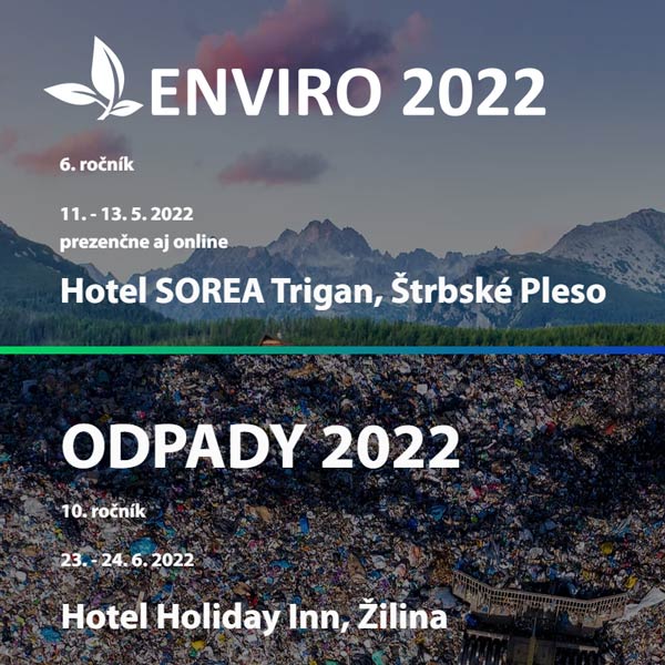 Konferencie ENVIRO 2022 a ODPADY 2022